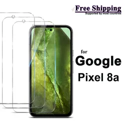 For Google Pixel 8a Screen Protector Tempered Glass Crystal Mica 9H Protective HD Clear Transparent Anti Scratch