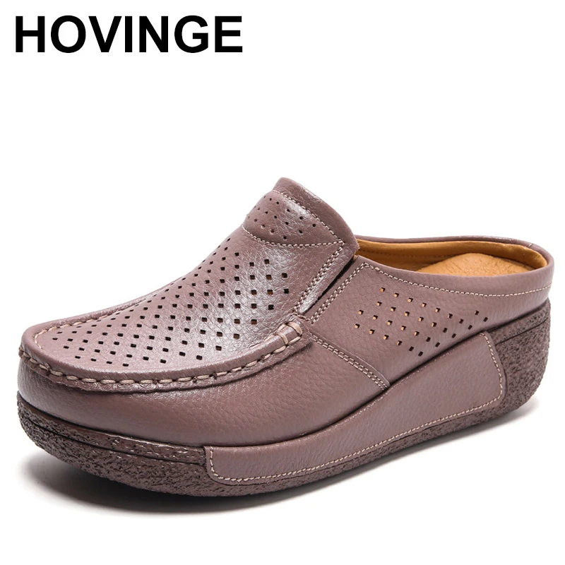 Summer women casual comfortable mother sandals fashion all shake shoes thick platform muffin bun head half slippers