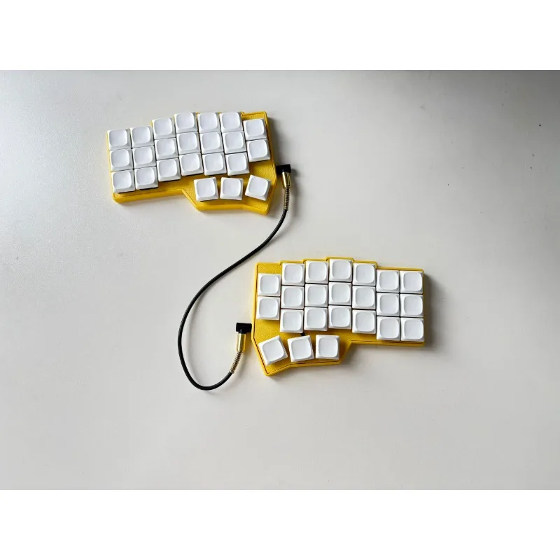 Corne Kit Keyboard Split Berkabel Mekanis Profil Rendah Aksesori Choc Keyboard Ergonomis Terpisah Hot Swap Kustom Mode Tunggal