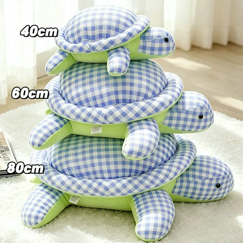 Cute Dot Cloth Turtle Plush Toys Soft Stuffed Tortoise Doll Multicolor Fabric Animal Pillow Gift For Adult Home Sofa Decor