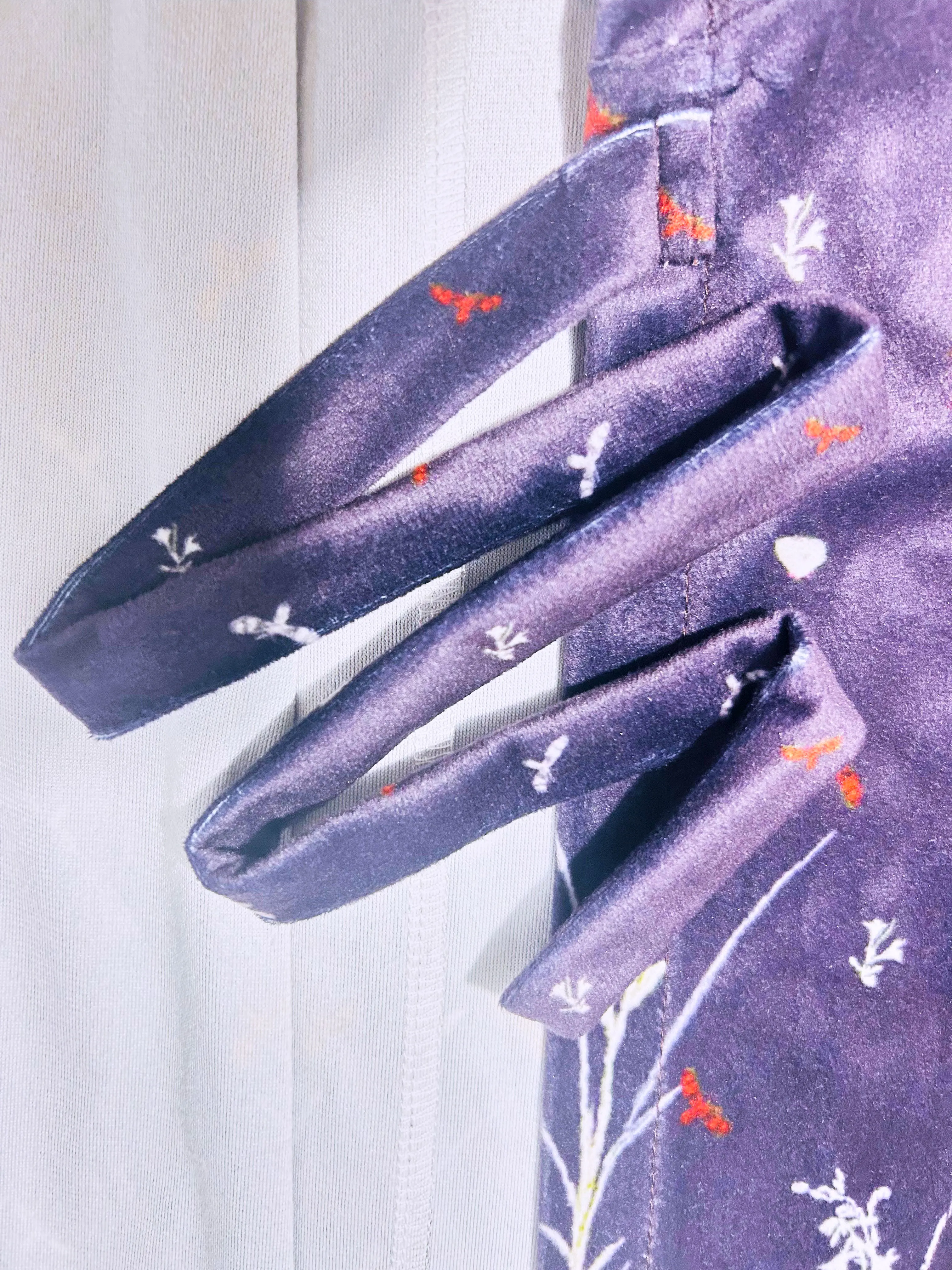 Cape à capuche en velours médiéval - Cape imprimée plante et insecte, Cape Renaissance avec capuche Capelet vintage Coût de sorcier d'Halloween