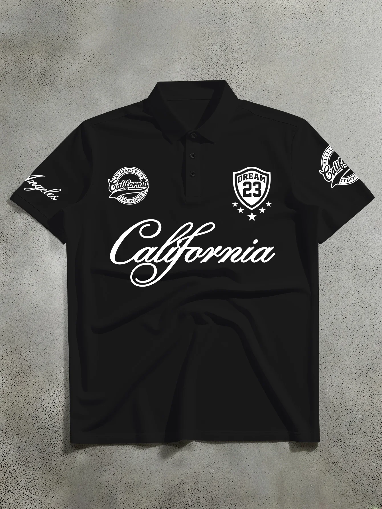 Street Fashion California - Men's Fashion Printed Polo Shirt, Street