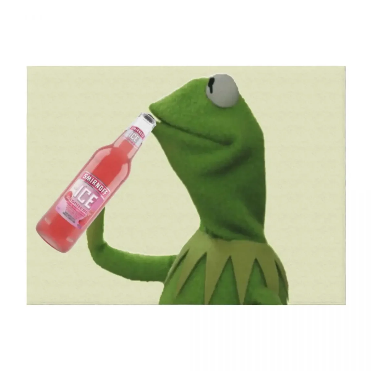 

Kermit Gets Iced Throw Blanket manga Picnic wednesday Fashion Sofas Blankets