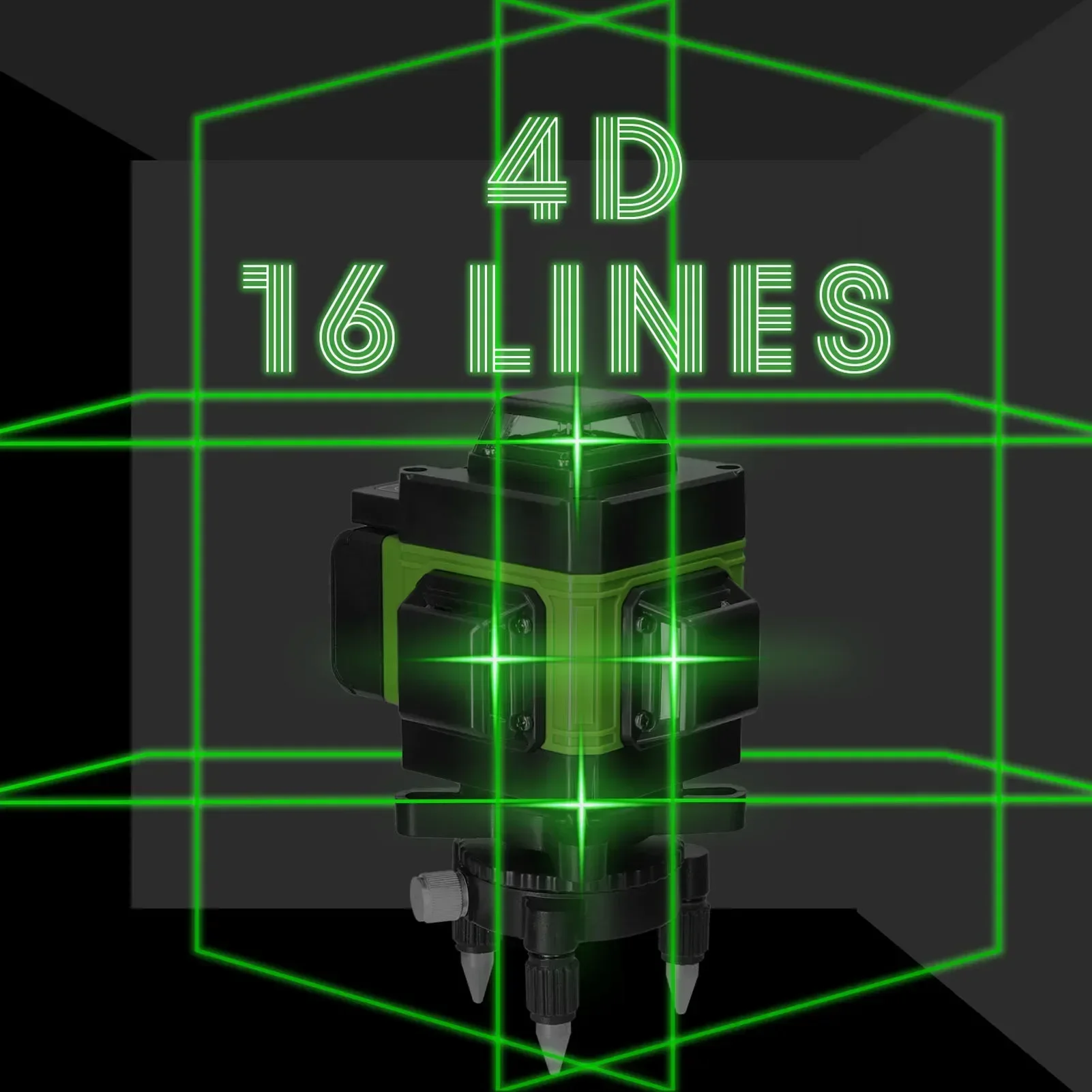 Linhas de Luz Verde Vertical e Horizontal Local Medição Instrumento Laser Inclinado Ferramentas Construção Nível Laser 4d 16 12