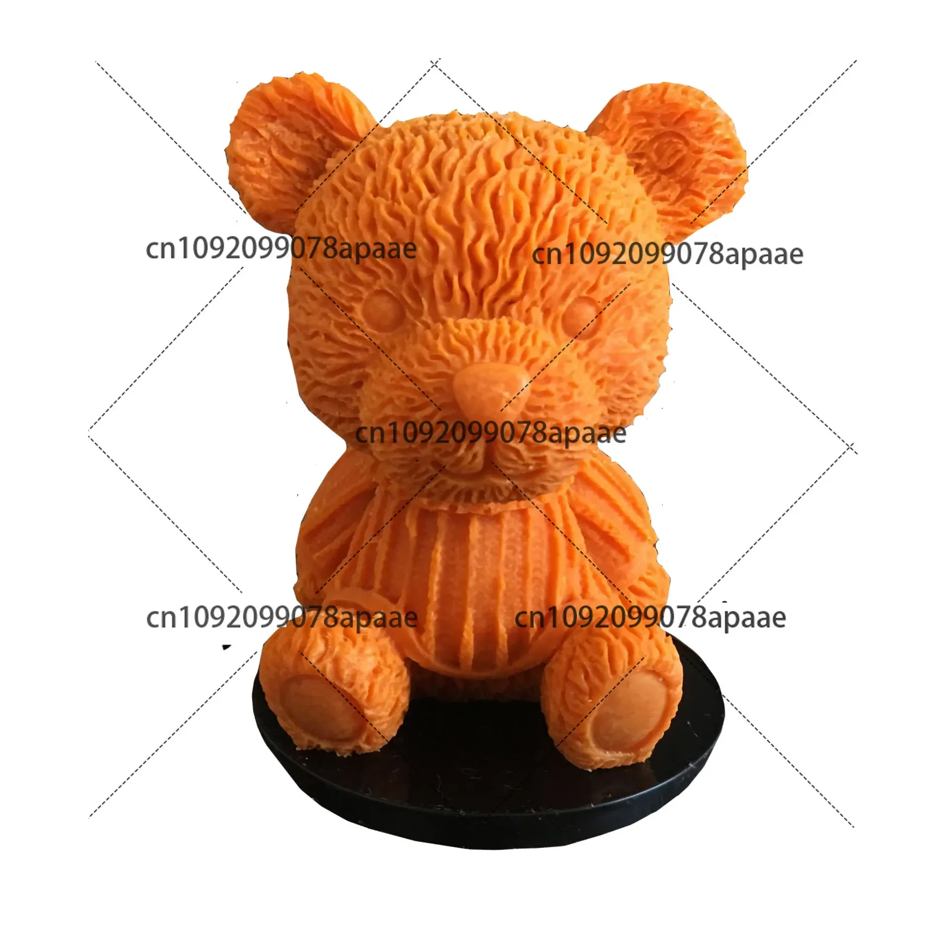 

3D форма для приправ с изображением медведя и коровы, форма для приправ с горячим горшком, шлифовальный инструмент для масла, форма для красного масла, силиконовая форма для приправ, плоская пластина