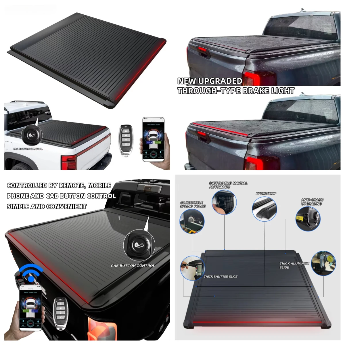 

Shark 6 Pickup Premium Semi-Auto Electric Roller Shutter Tonneau Cover