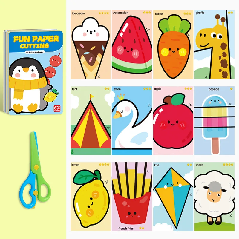 

Вырезки из бумаги ручной работы. Интересный костюм оригами. Узоры животных/растений/еды, включая ножницы. Интерактивные игрушки для родителей и детей.