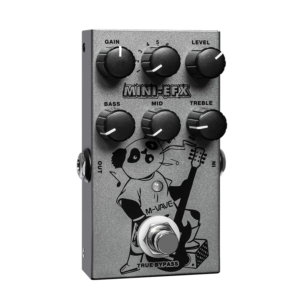 M-VAVE Electric Effects Pedals Heavy Metal Electric Guitar Overload Distortion Effector 3-section EQ Adjuster