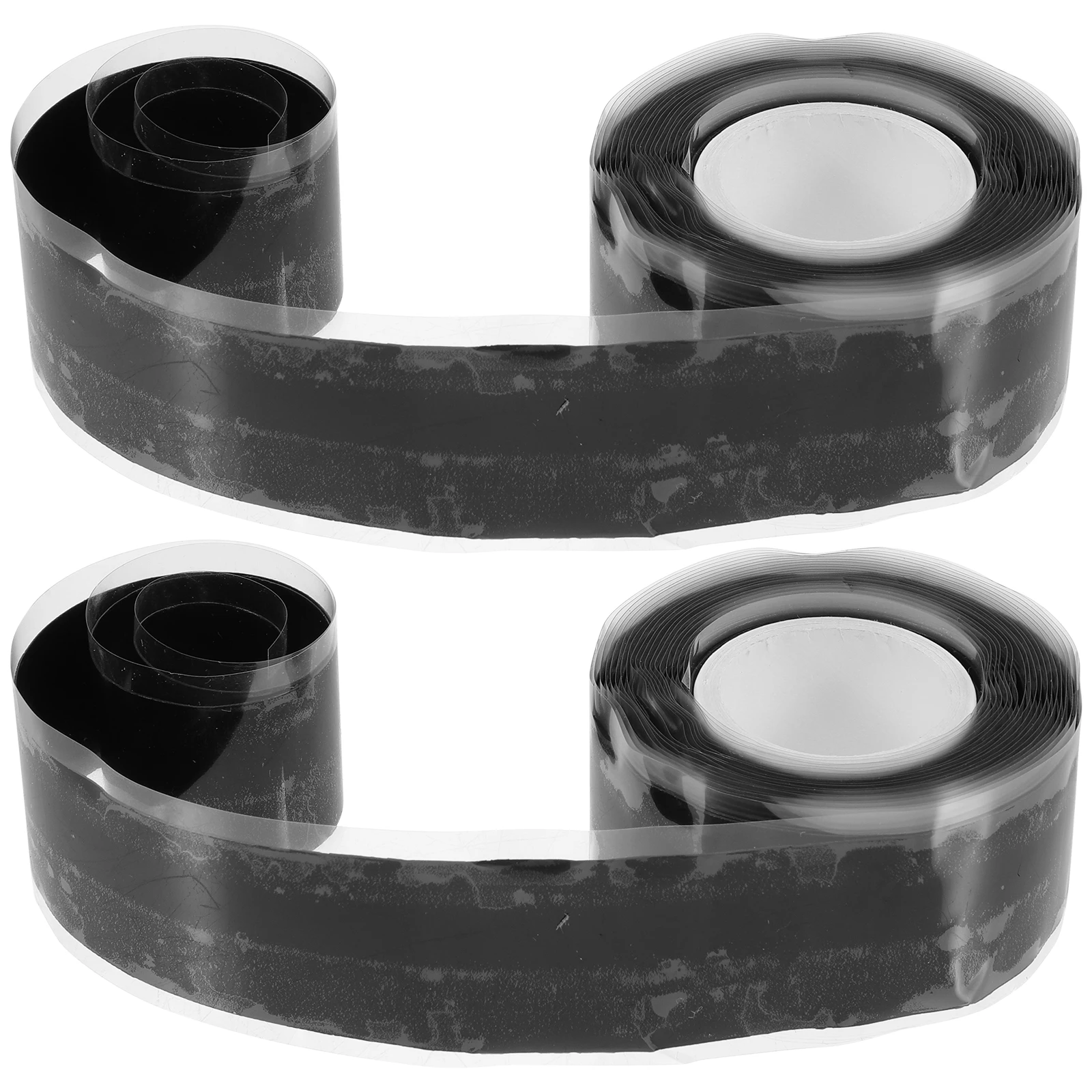 

2 рулона, силиконовая ручка для ручек, самоклеящаяся водонепроницаемая ремонтная лента для тренажерного зала, весла, скейтборда, летучая мышь, черная уплотнительная лента для езды на велосипеде