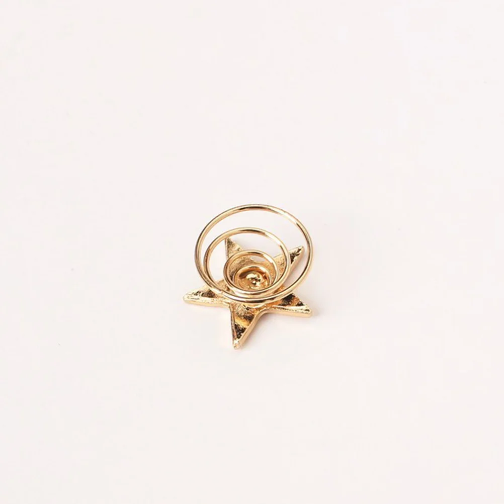 

5Pcs Women Hairpin Cute Star Design Spiral Hair Clip Alloy Bun Pin for Medium to Long Hair Fashionable Daily Wear Gift Idea