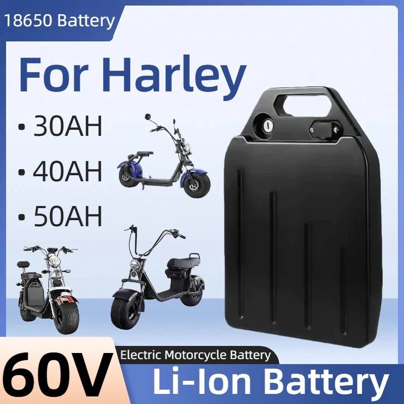 

Для Harley 60 В 40 Ач 30 Ач 20 Ач электрический мотоцикл Водонепроницаемая литиевая батарея 18650 Подходит для аккумулятора электромобиля