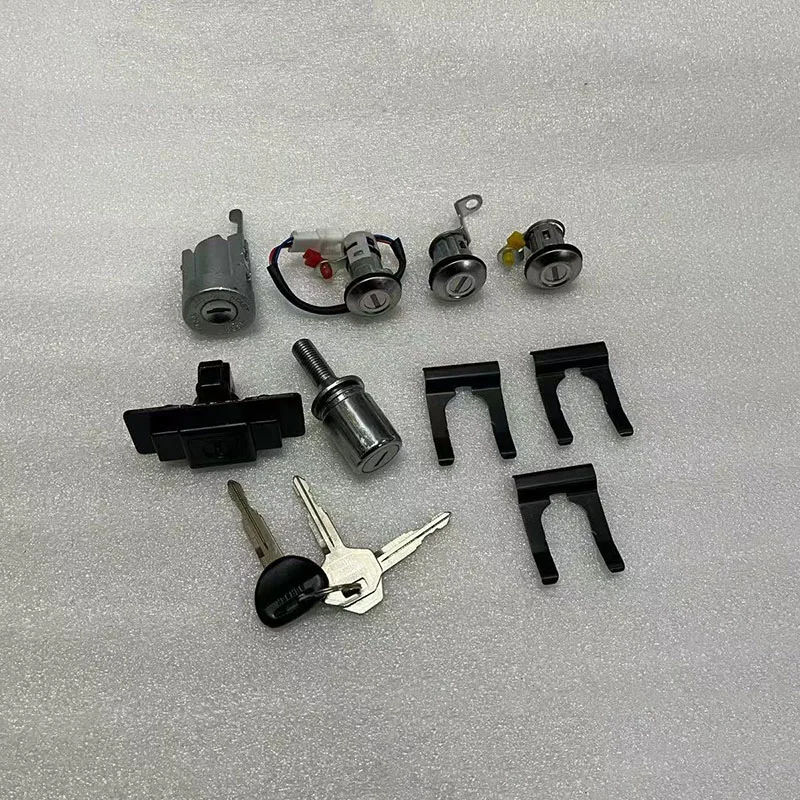 Conjunto de chaves de cilindro de bloqueio completo para carro MR 259111   Substituição para Pajero Montero 2o 1990 a 2004 Conjunto de cilindros de fechadura para Pajero