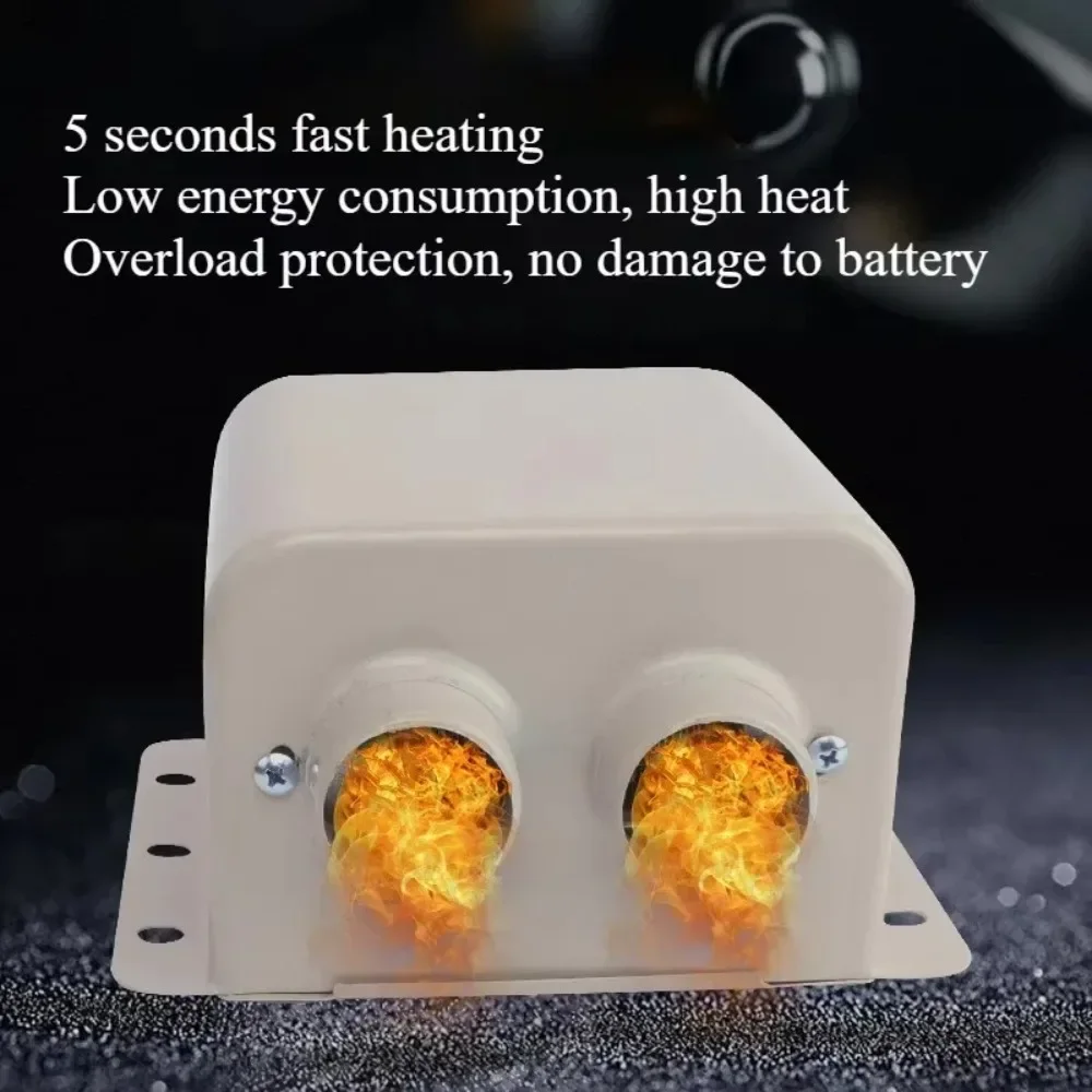 1 Pcs Car Heater 12V/24V 600W/800W Fast Heating Windshield Defroster Demister Winter Heating Fan For Car Trucks Window Defogger