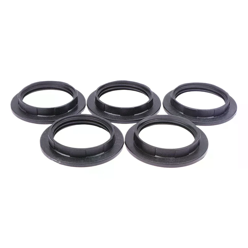 5pcs E14 / E27 Lampshade Collar Rings Threaded Candelabra Base Retainer Lock Light Shades Socket Reducing Ring Bulb Holder