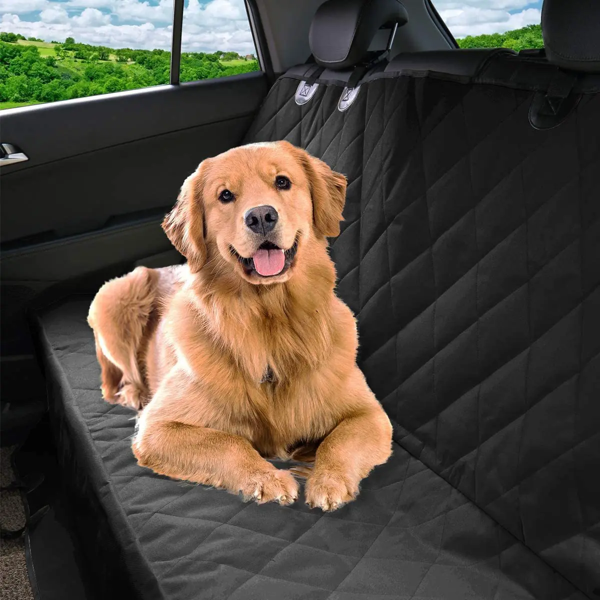 Imagem -02 - Impermeável Pet Car Seat Cover Dog Hammock Scratchproof Antiderrapante Protector Dobrável Heavy Duty