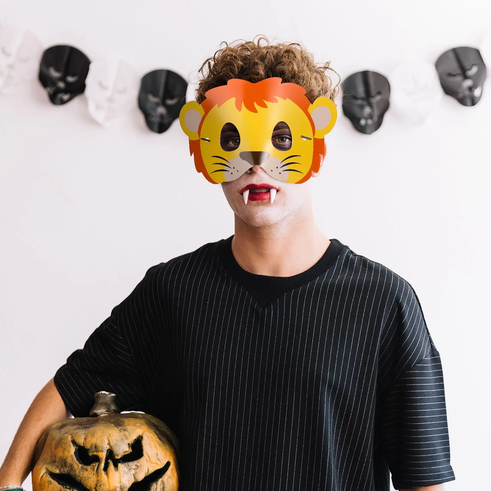 

16 Pcs Birthday Party Masks Kids Paper Masks Boys Cartoon Jungle Birthday Party Favors Halloween DIY Decorations