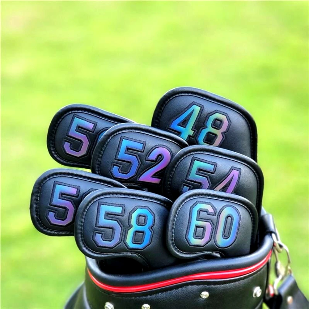 Golf Club Covers with Magnetic Closure, Unisex, for Putters, Chippers, Sand Wedges, Angle Wedges, and Numbered Covers