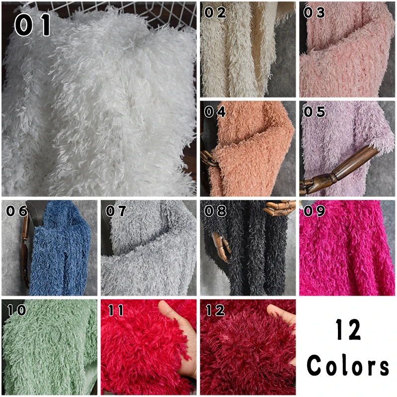 Simulation Feather Fringe Tassel Fabric Soft Stretch Material for Clothing Designer DIY Costume Shooting Background Decoration