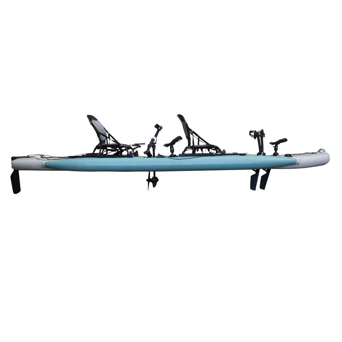 

Vicking New Design 4.2m 2 Person Inflatable Pedal Boat Pvc Material Dual-system Propeller Pedal or Fins Pedal You Can Choose