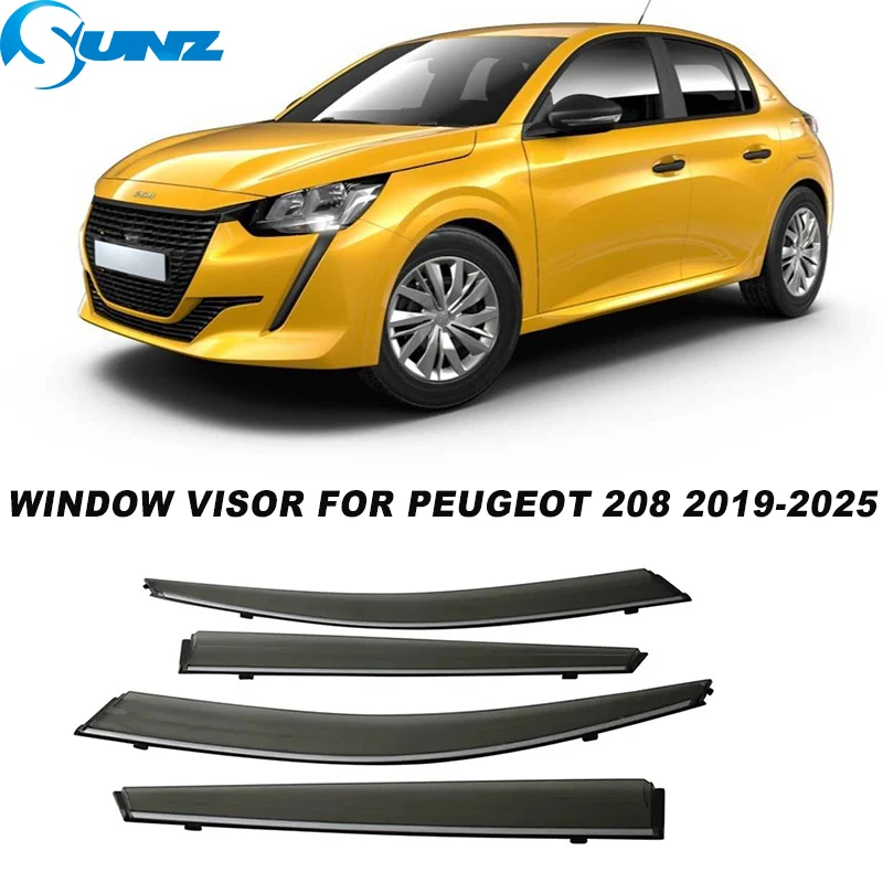 

Side Window Deflector For Peugeot 208 2019 2020 2021 2022 2023 2024 2025 Car Rain Protector Window Sun Rain Visor