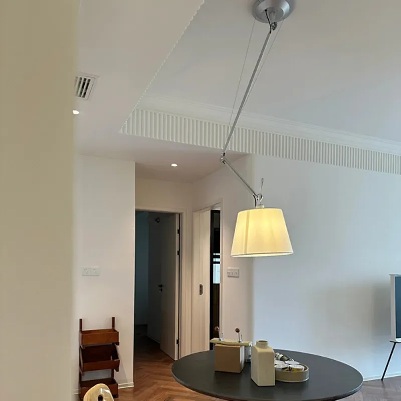 lampada pingente led para decoracao de casa braco basculante shifting retratil lustres criativos para quarto sala de jantar luminaria para estudio 01