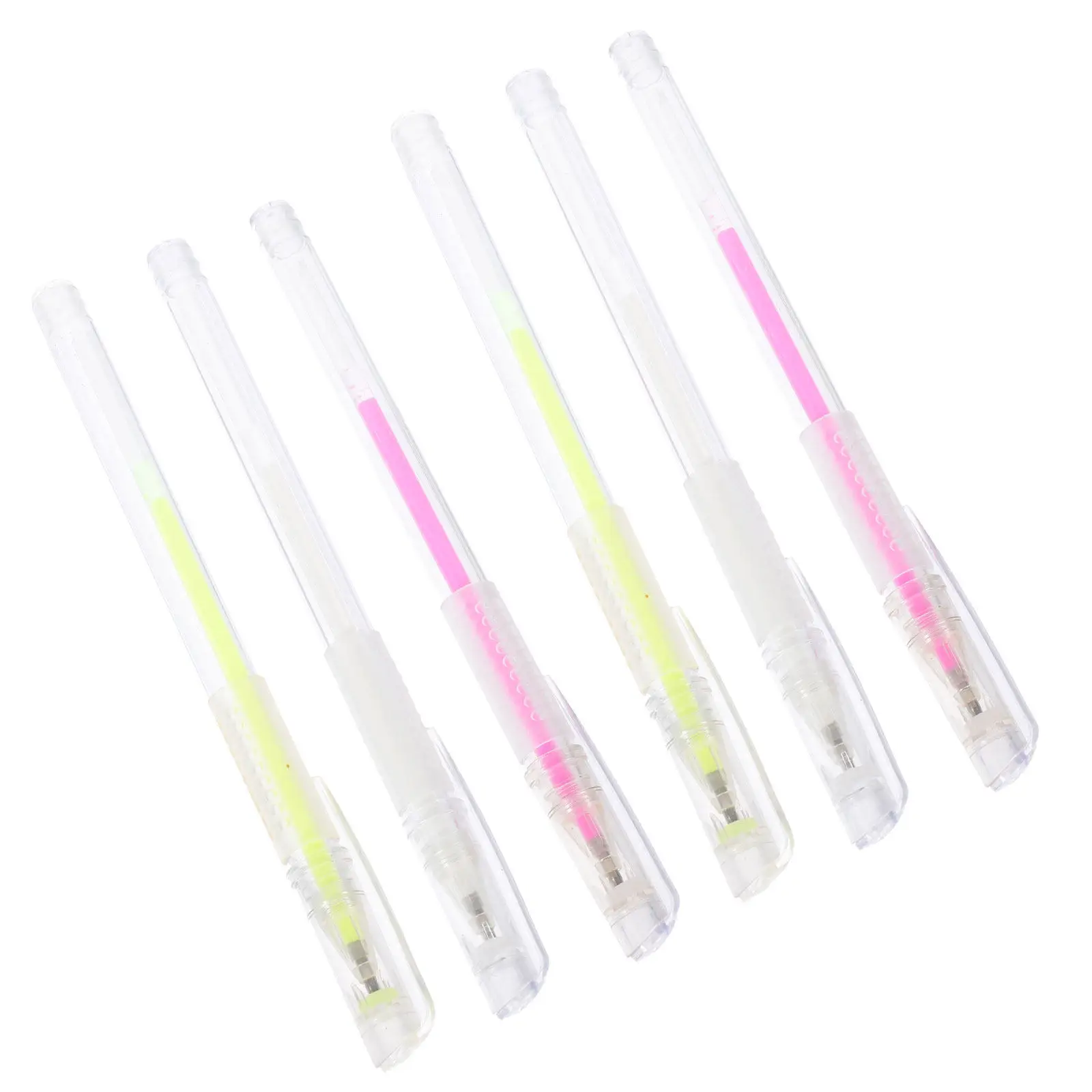 6Pcs Eyebrow Marking Pens Skin Marker Pen Portable Position Marker Pen for Skin Positioning Accurate Eyebrow Mapping