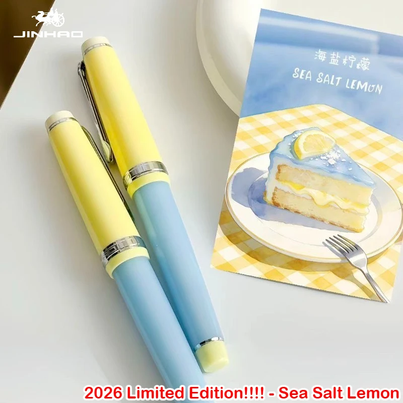 

2026 Limited Edition Sea Salt Lemon ! JINHAO 82 Fountain Pen EF/F/M Gold Clip Writing Smooth Office School Supplies Stationery