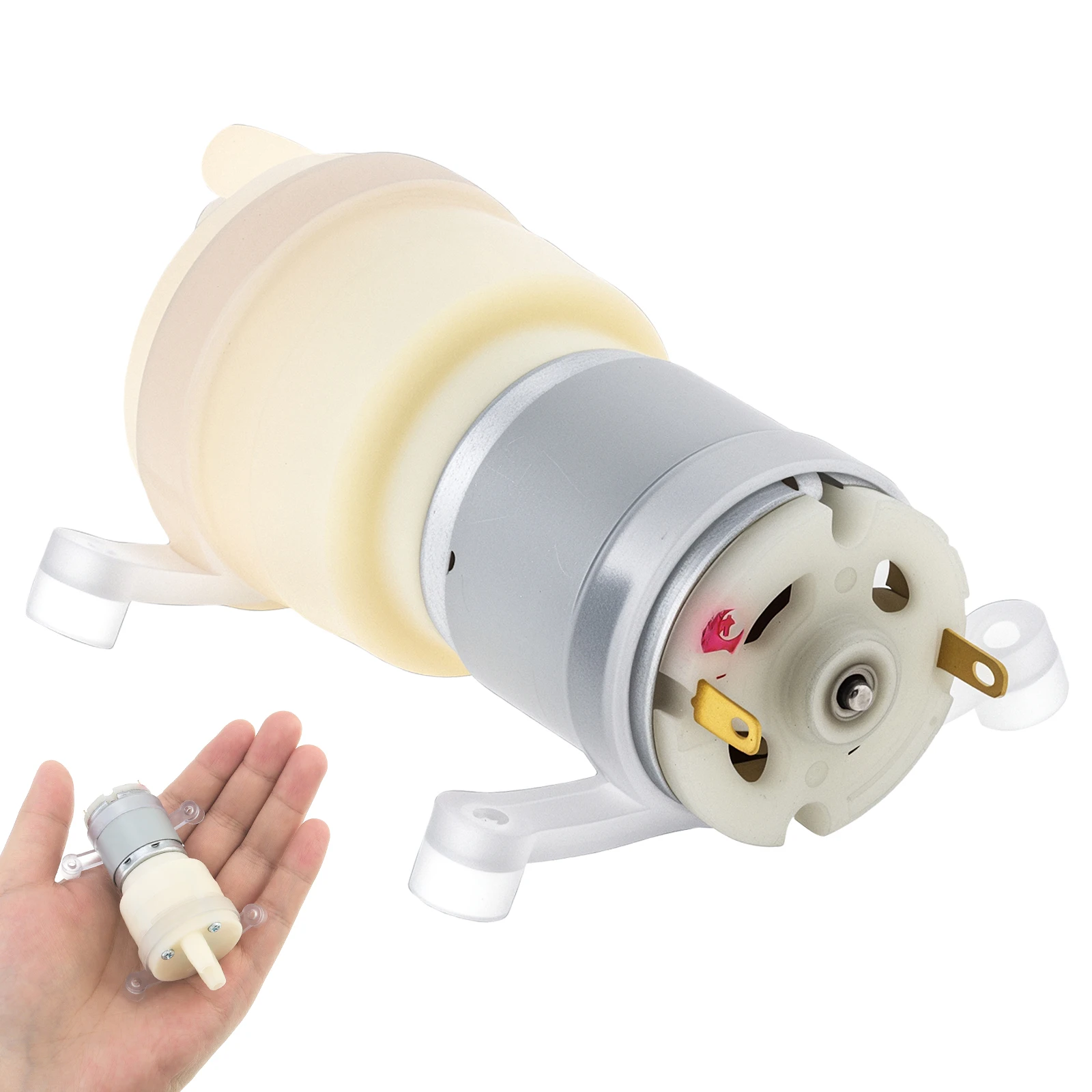 R365 Micro Water Pump Motor DC 3.7-12V 2.2L/Min Self Priming Pump Silent Electric Diaphragm Pump, Micro Water Pump view 6