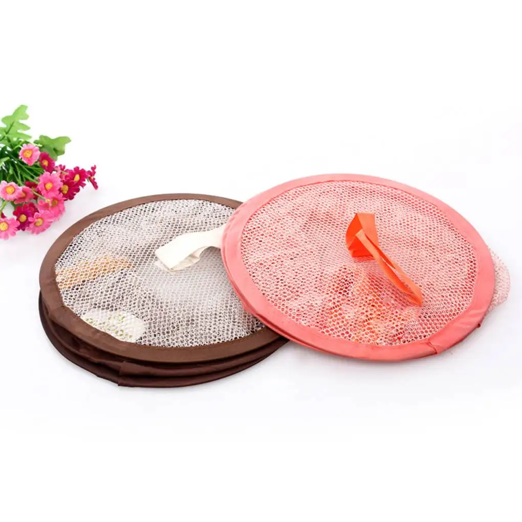 2pcs Random Color Simple Creative Zipper Bra Drying Basket 3 Layers Drying Rack Net Herb Drying Hanging Dryer Rack For Plant Hyd