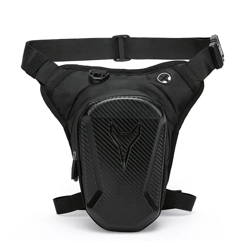 Motorcycle Leg Side Bag EVA Hard Shell Outdoor Casual Waist Bags Motorbike Mobile Phone Purse Hip Bum Pack