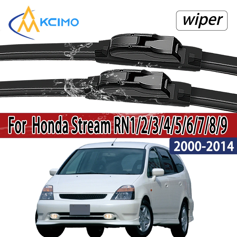 

For Honda Stream RN1/2/3/4/5/6/7/8/9 2000-2014 Front Windshield Wiper Blades 2pcs Windscreen Window Accessories