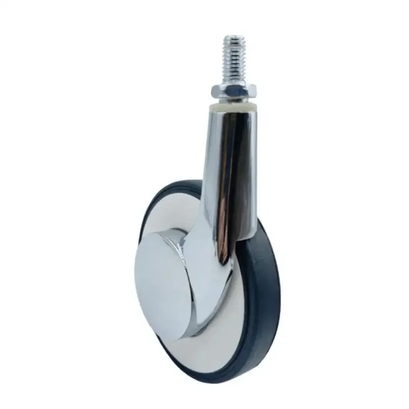 4-Pack 3 inch Universal Screw Rod Zinc Alloy Furniture Casters - Silent Swivel Wheels for Dining Tables/Coffee Tables/Chairs