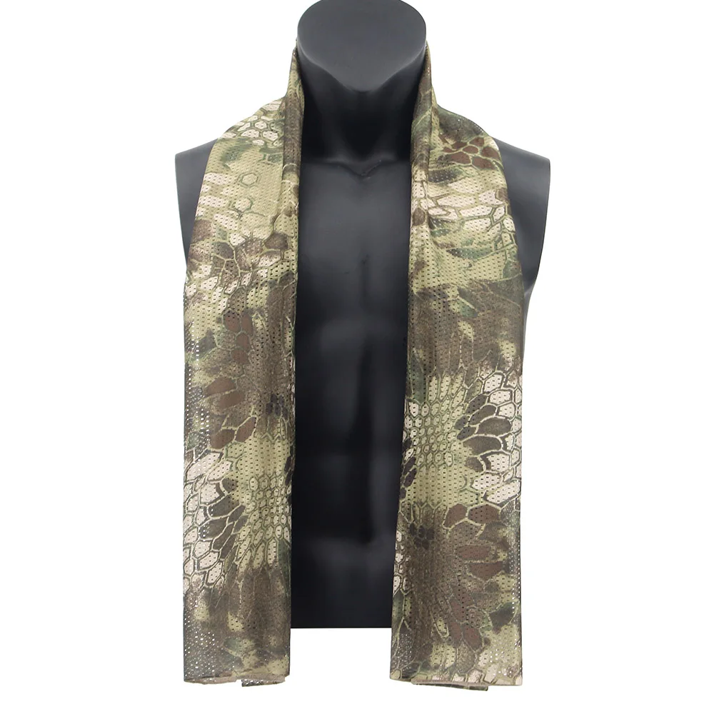 VULPO Tactical Mesh Breathable Scarf camouflage Scarf Wrap Mask Shemagh Veil For Airsoft Hunting Hiking