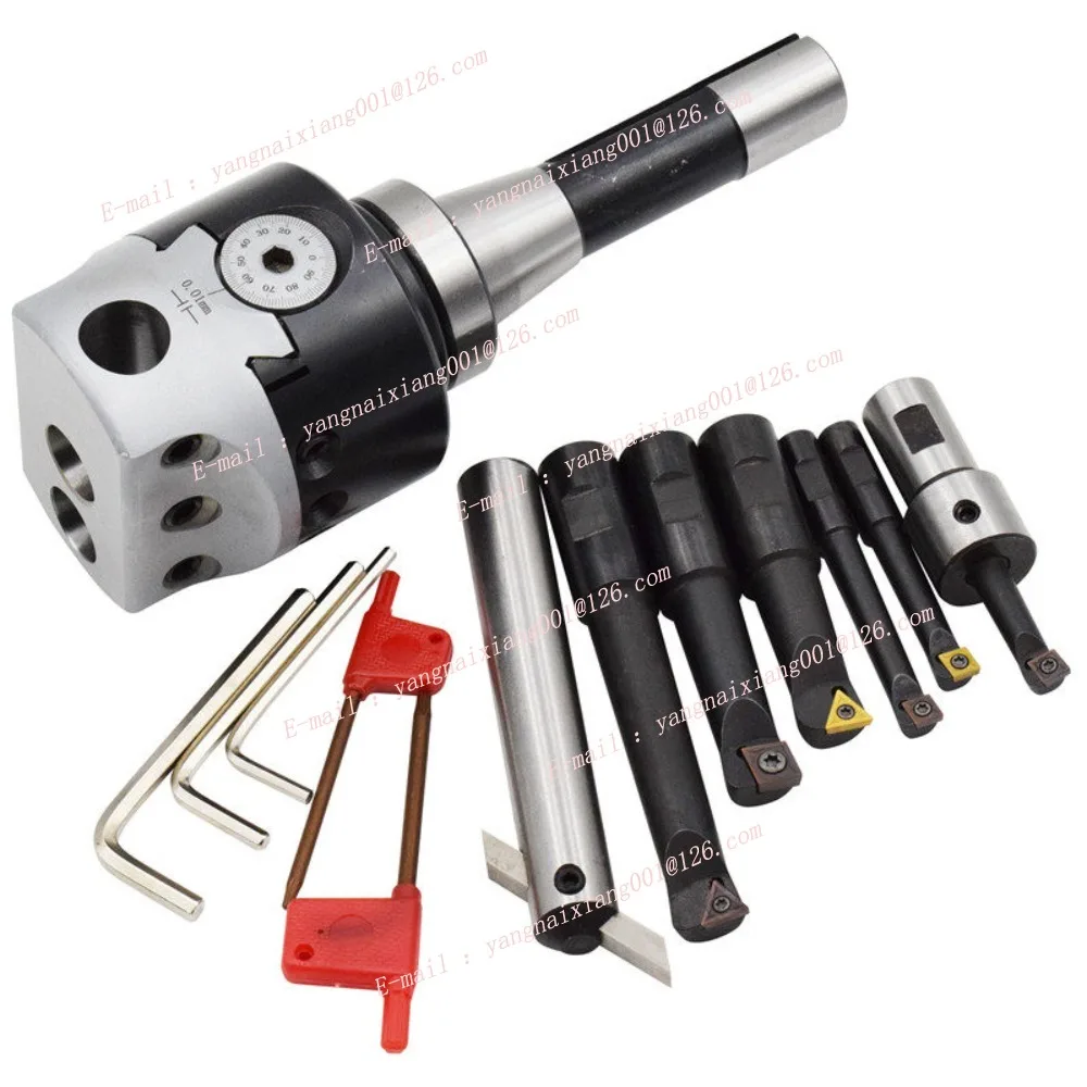 1set Milling Adjustable Precision Fine-tuning Boring Device R8 BT NT C20 MT Kit CNC Machining Center F1 Boring Head Tool Holder - view 2