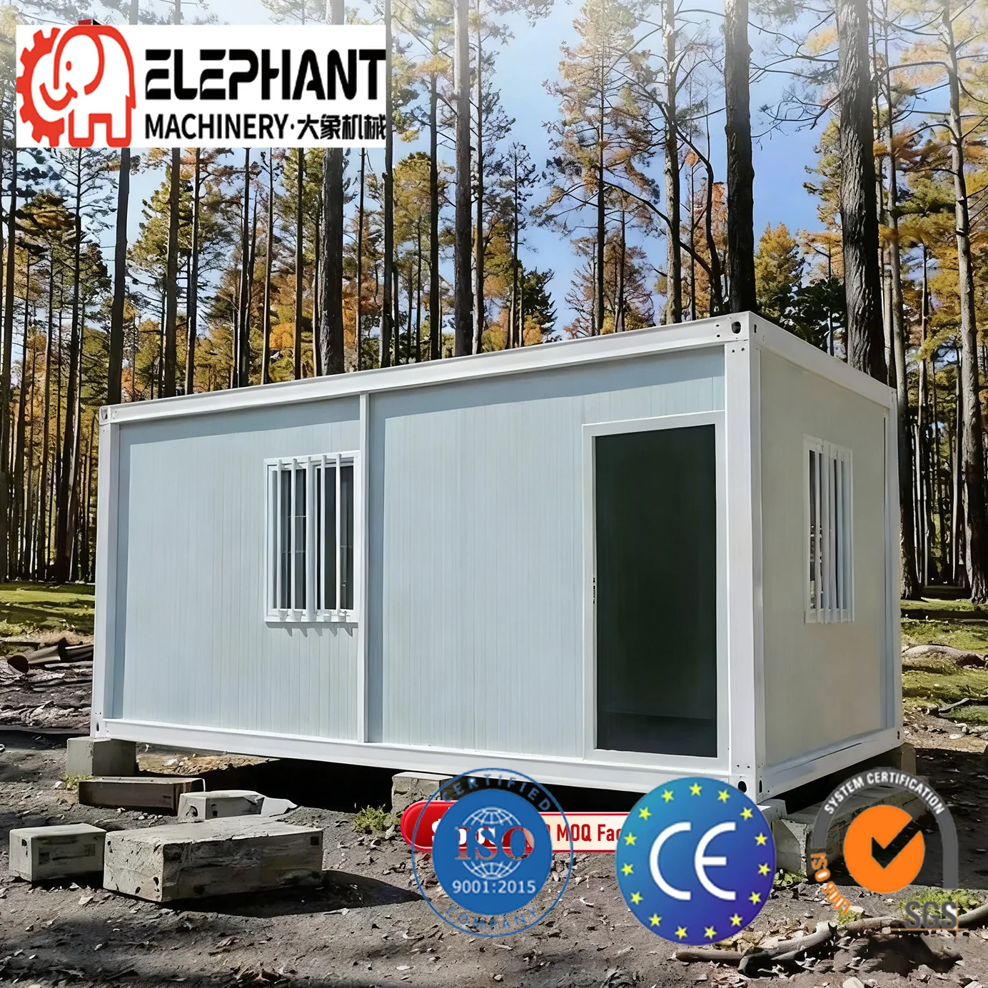 DX House Modular Detachable Flat Pack Folding Container House Prefab Eco-Friendly Light Steel Frame Office Building Hotel