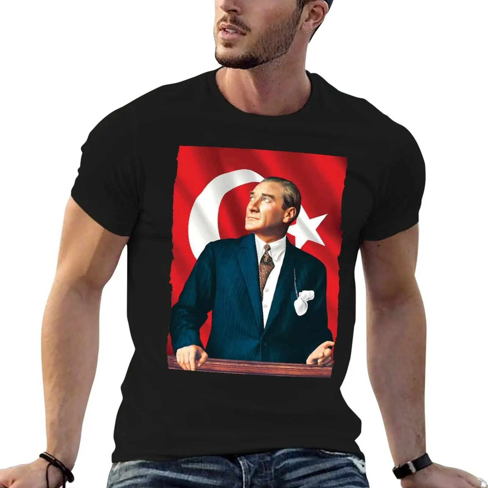 

t man T-Shirt Great funny man t t shirts shirts g shirts graphic Atatürk Leader The men humor for dark