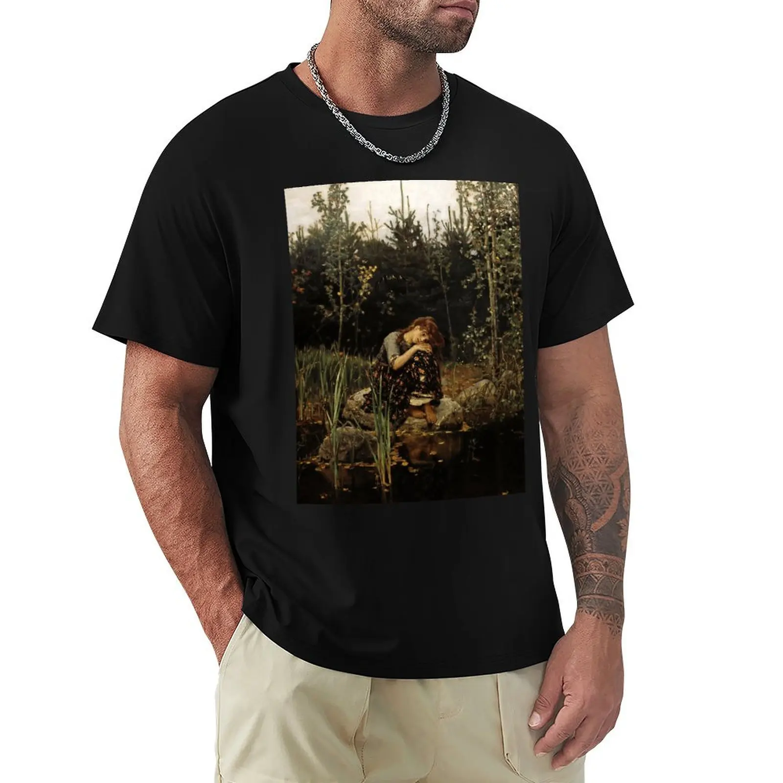 Alyonushka - Viktor Vasnetsov T-Shirt Short sleeve tee sweat custom shirt vintage t shirt men