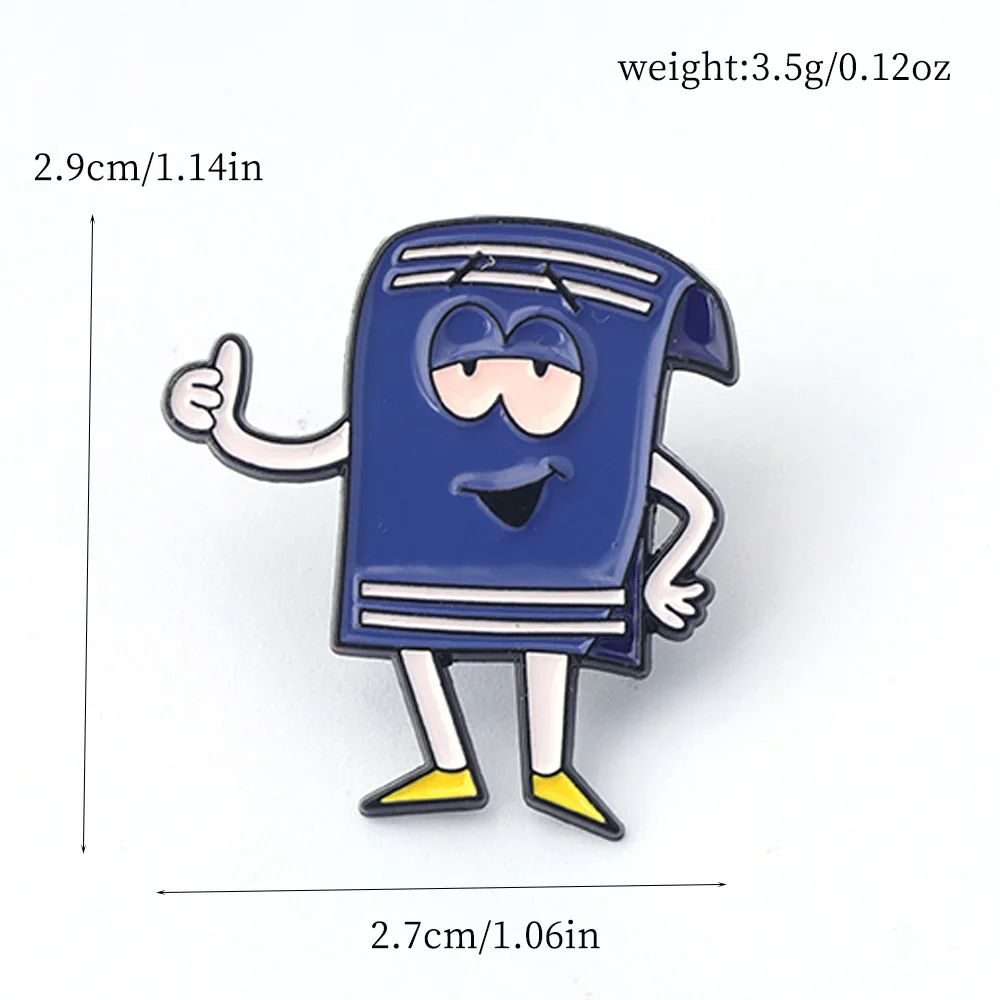Comedy Cartoon Anime Enamel Pins Custom Fantastic Towel Brooches Lapel Badges Funny Jewelry Gift for Friends image 4