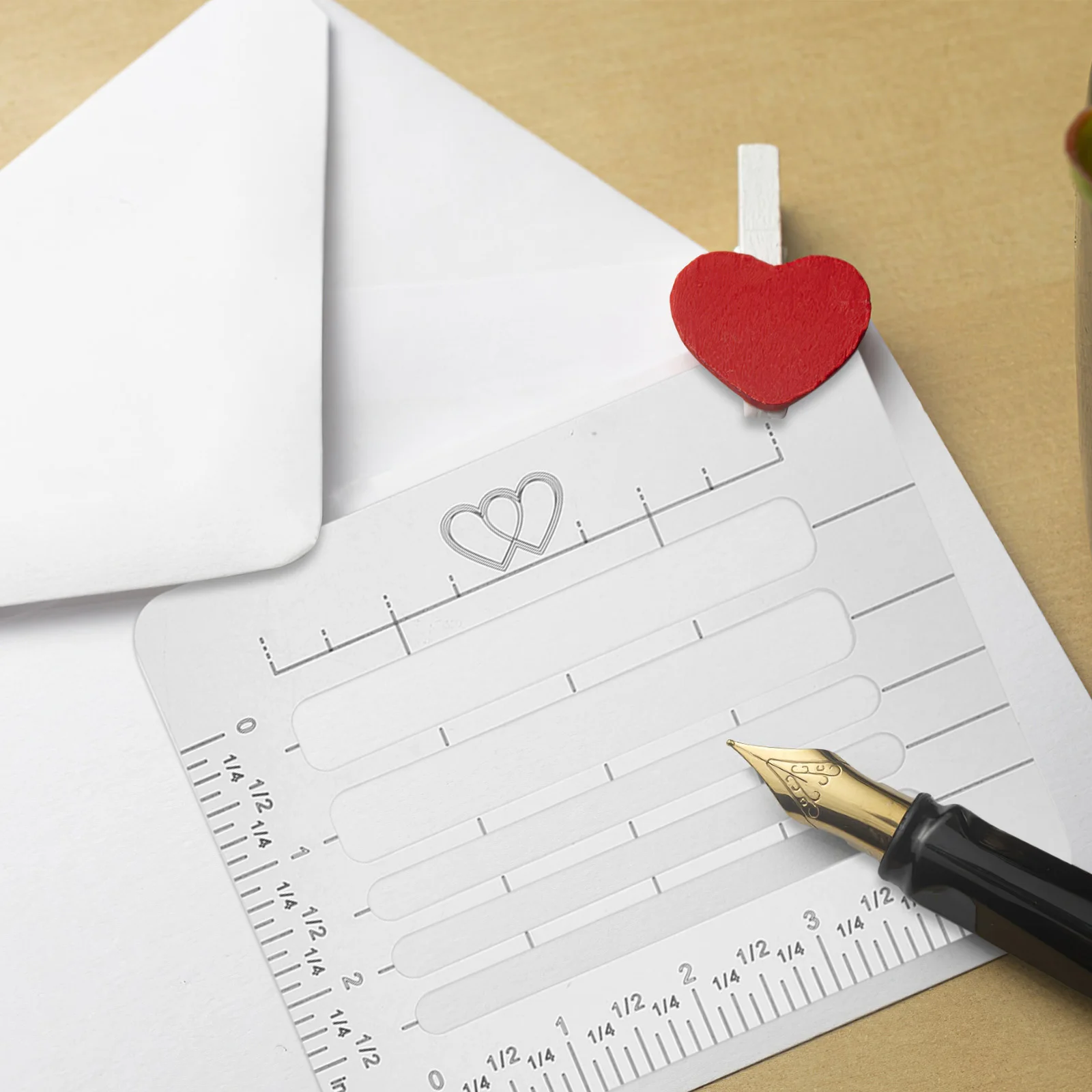 Modelo de estêncil de endereço, 4 estilos, envelope translúcido, guia de endereço, conjunto para cartas, envelopes, cartões de casamento, 4 unidades
