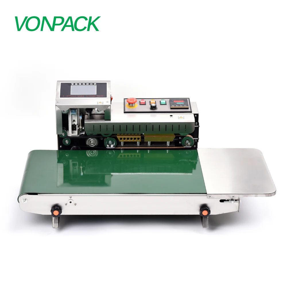 FR-1600 Wider Stainless Steel Automatic Horizontal Plastic Film Bags  Continuous Band Sealer Machine