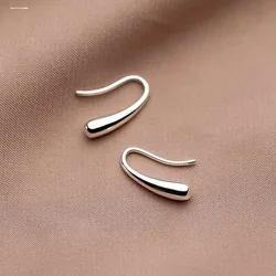 Personality Water Drop Earrings Silver Color Small Cute Earring For Women Raindrop Dangle Earrings Fashion Jewelry Girl Gifts