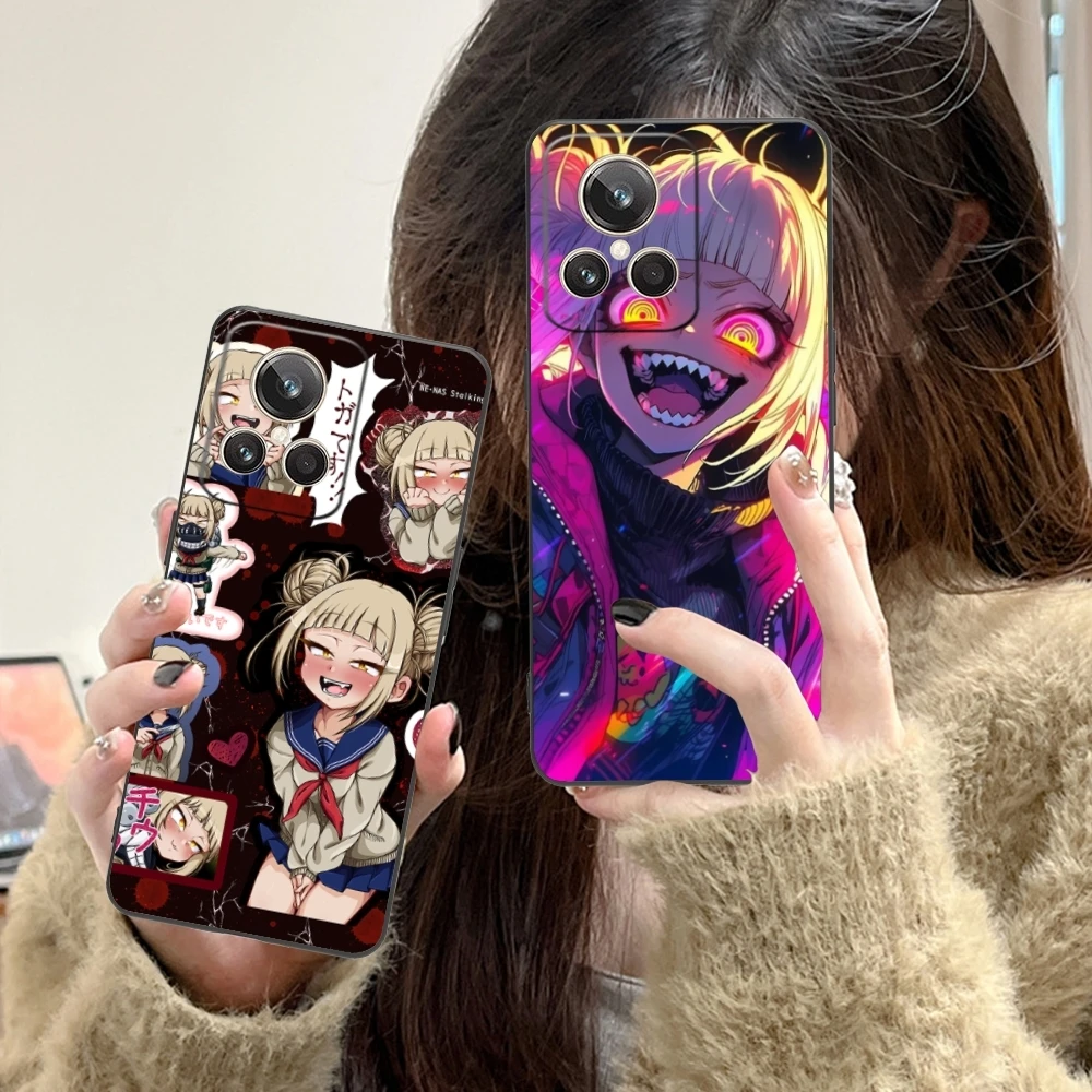 Hero Himiko Toga Mobile Phone Case for Realme GT 2 9i 8i 7i Pro X50 X2 C35 C21 C20 C11 C3 Black Soft Phone Cover Shell