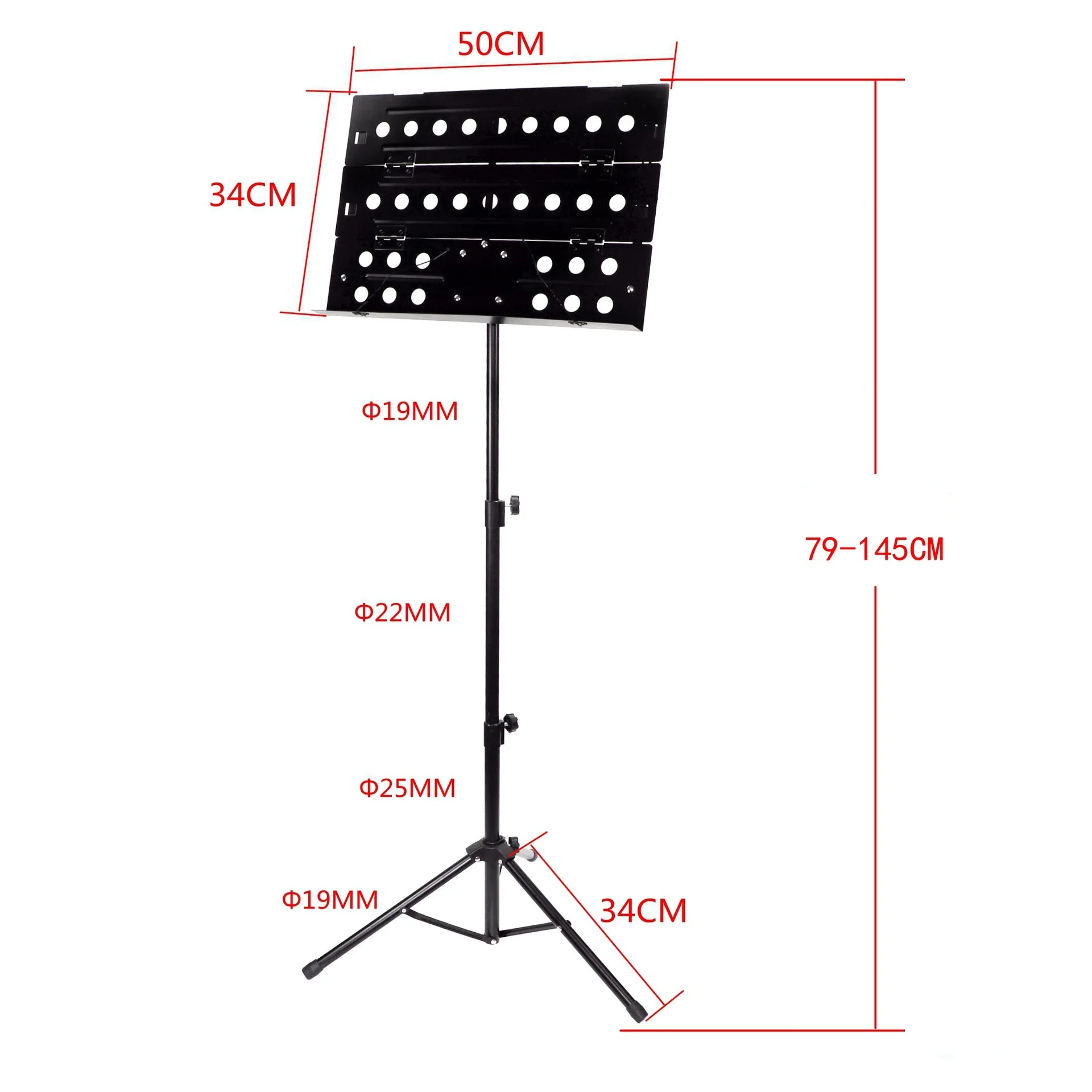 Folding Grand Piano Stand with Lifting Function, Equipped with Storage Bag for Violin Guitar Sheet Music Organization