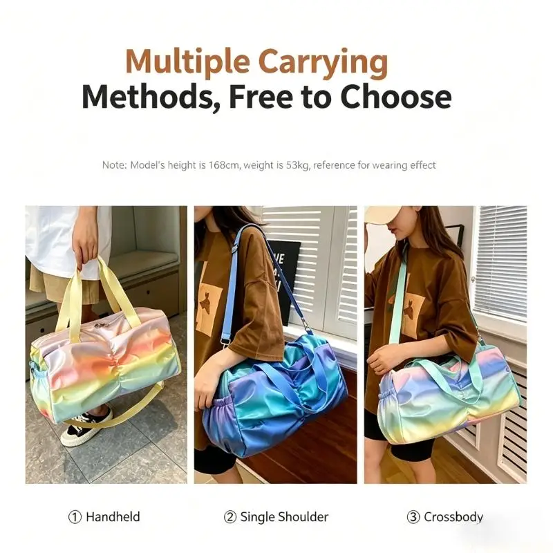 M5TC Oversized Fitness Gear Bag with Organized Storage Compartments 4 Color Optional
