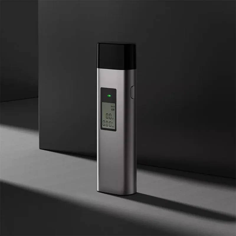 Efficientt-Alcohol Tester Portable High-Precision Digital Type-C Rechargeable Air Blow Detector For Traffic Safety