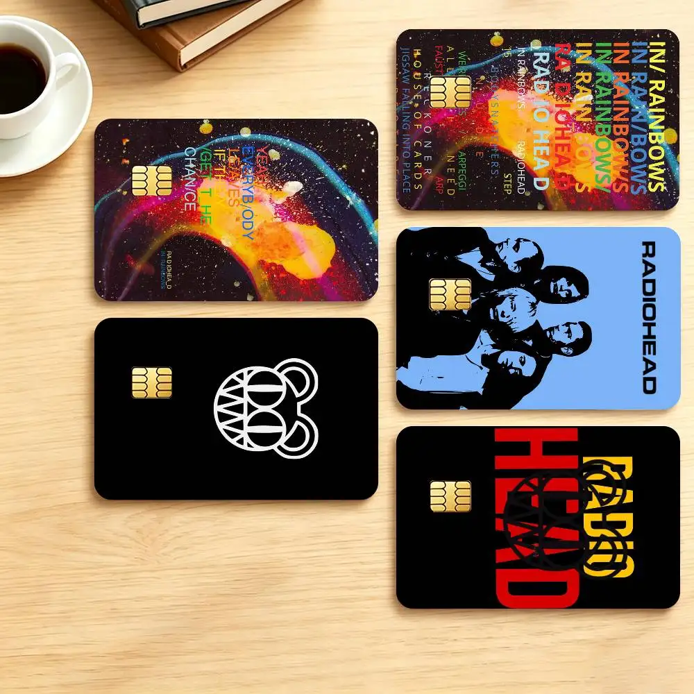 R-Radiohead Alternative Rock Band  Credit Card HD Stickers Small Chip Waterproof Sticker Game Card Decal Gift