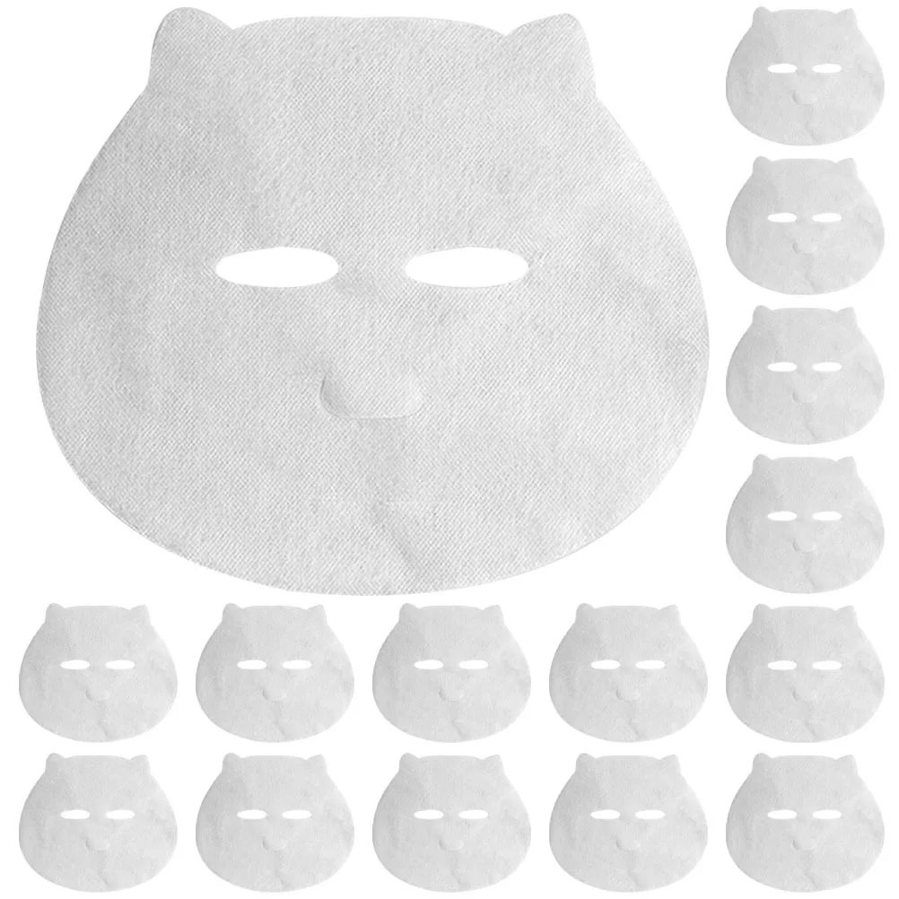 

100Pcs Face Mask Sheets Disposable Breathable Non-Woven Facial Mask Skin Care Sheets for Moisturizing
