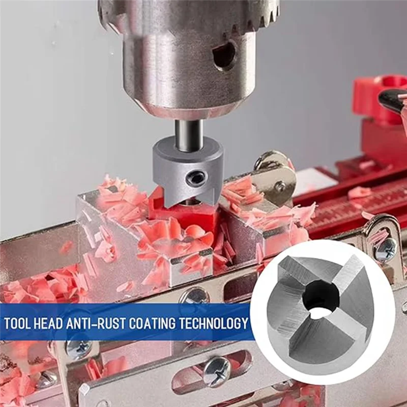 AC88-Pen Barrel Mill Trimmer Set, Trimming System With Carbon Steel Cutter Shafts, For Pen Kit Preparation