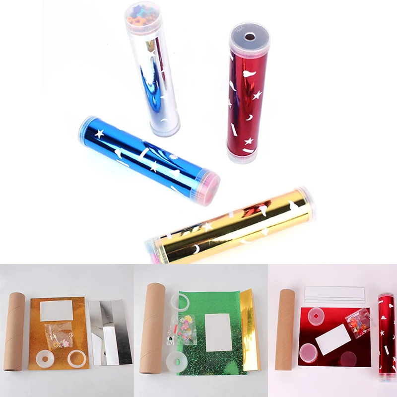 

IY Rotating Kaleidoscope Kits Scientific Experiment Teaching Tools Hands-Eyes Cooperation Educational Toys For Children Gifts