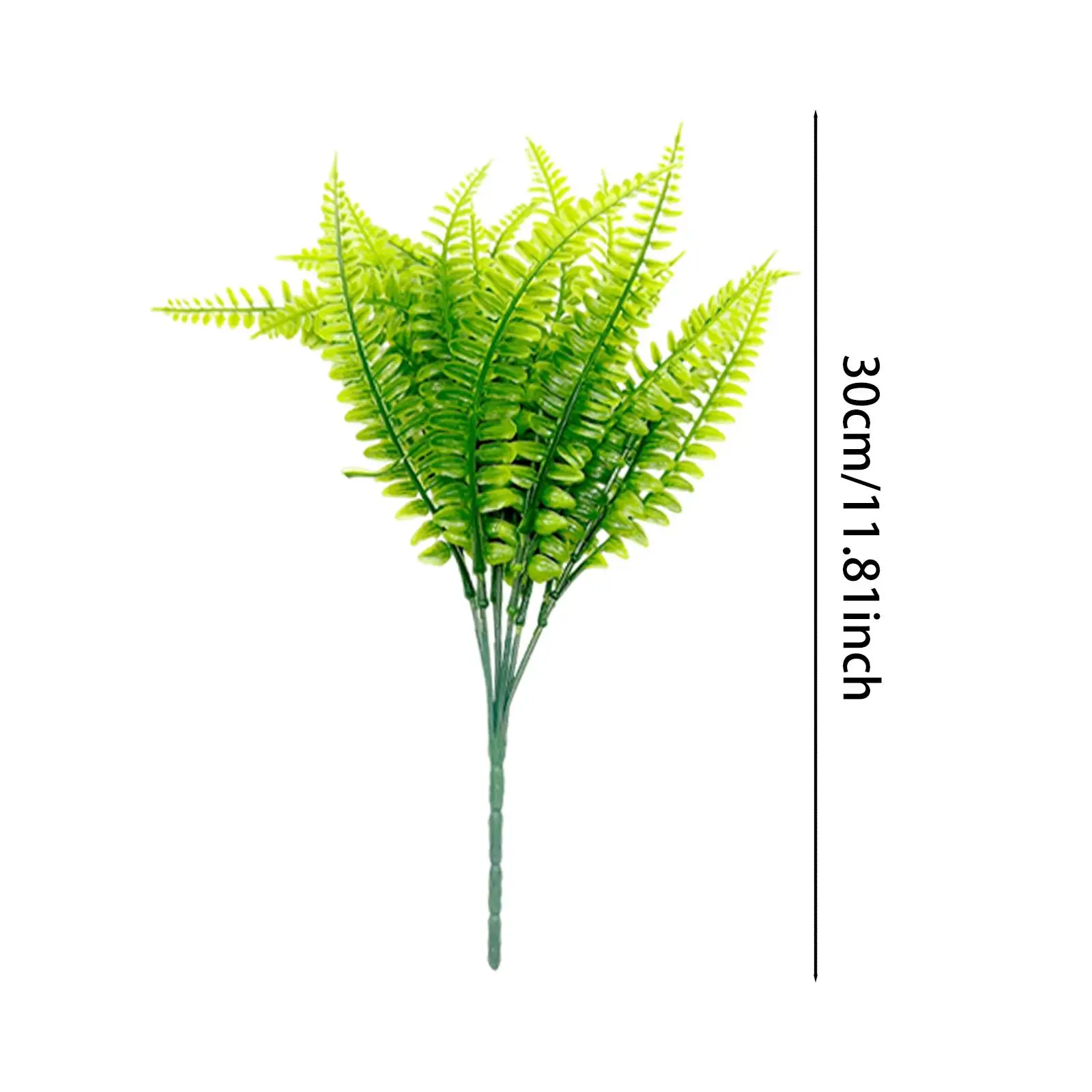 30 سنتيمتر العشب الفارسي الاصطناعي السرخس مادة PP خفيفة الوزن لديكور الحائط العمودي ملحق متعدد الوظائف ديكور المنزل